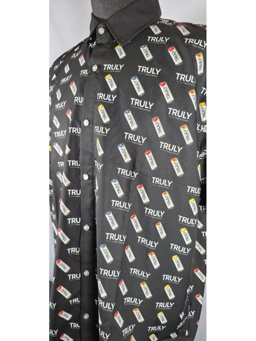 Truly Hard Seltzer All Over Print Button Up XXL - Picture 2 of 6
